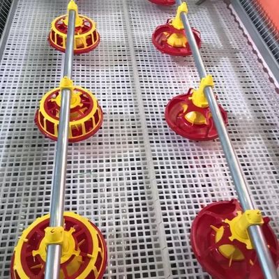Peralatan Peternakan Unggas 750w Peralatan Pakan Broiler 4 pan/3m 3 pan/3m