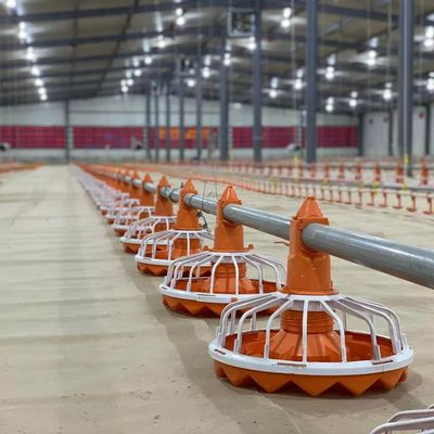 Dia 45mm Peralatan Peternakan Unggas Pipa Pakan Baja Galvanis Untuk Produk Ayam Pedaging