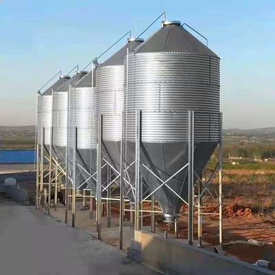 Peternakan Tempat Pakan Pertanian Silo Penyimpanan Gandum Galvanis