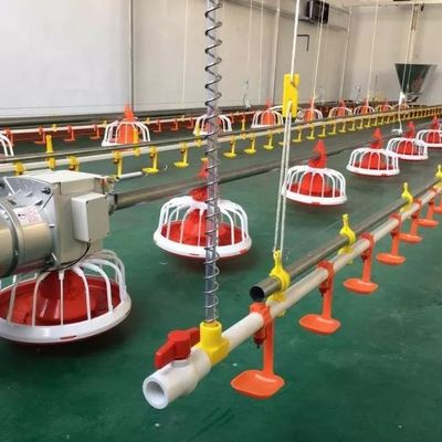 14 Grid 16 Grid Sistem Pakan Broiler Plastik Dan Baja Galvanis